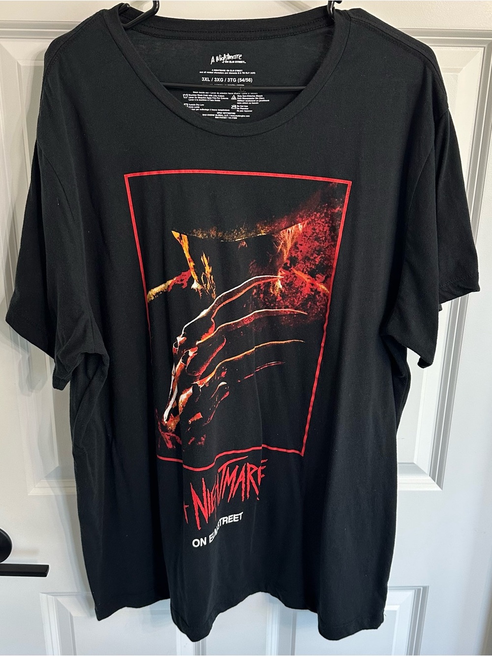 A Nightmare on Elm Street Black T Shirt Size 3XL